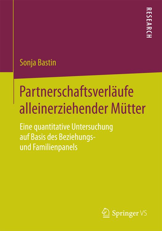 Produktbild: Partnerschaftsverl&auml;ufe alleinerziehender M&uuml;tter