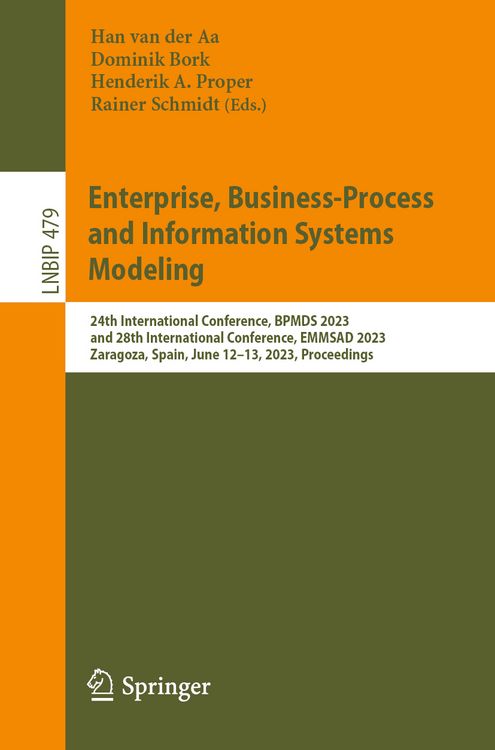 Produktbild: Enterprise, Business-Process and Information Systems Modeling