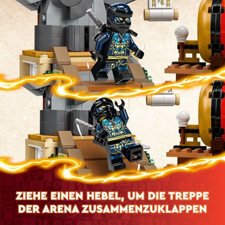 Produktbild: LEGO NINJAGO Turnier-Arena, Abenteuer-Spielzeug mit 6 Minifiguren 71818