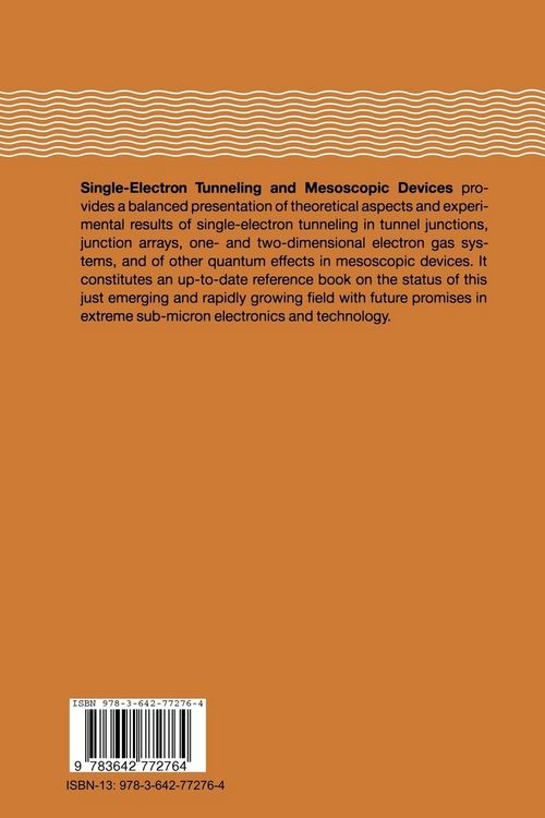 Produktbild: Single-Electron Tunneling and Mesoscopic Devices