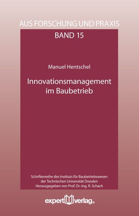 Produktbild: Innovationsmanagement im Baubetrieb