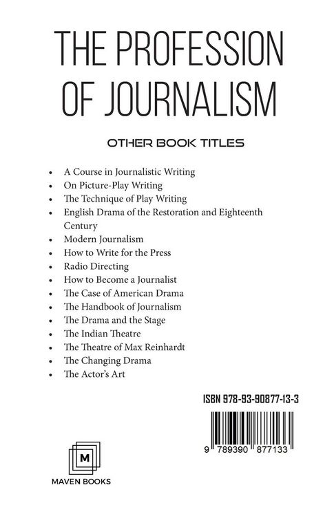 Produktbild: The Profession Of Journalism