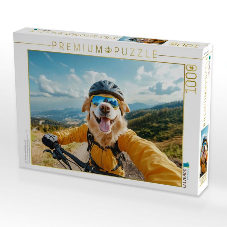Produktbild: CALVENDO Puzzle Der Trail ruft und ich belle zur&uuml;ck | 1000 Teile Lege-Gr&ouml;&szlig;e 64x48cm Foto-Puzzle f&uuml;r gl&uuml;ckliche Stunden