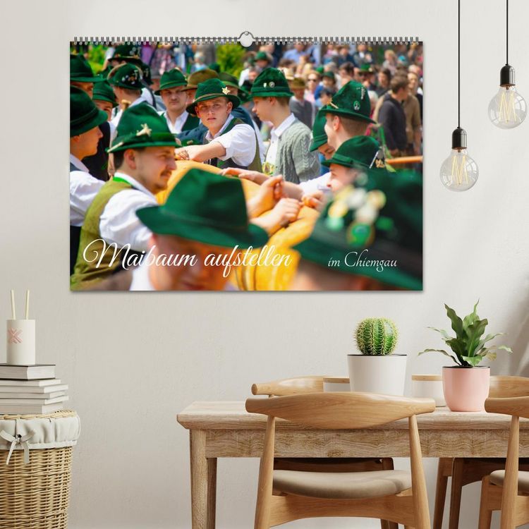 Produktbild: Maibaum aufstellen (Wandkalender 2026 DIN A2 quer), CALVENDO Monatskalender