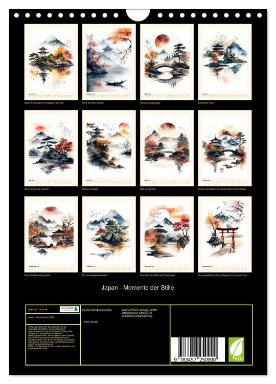Produktbild: Japan - Momente der Stille (Wandkalender 2026 DIN A4 hoch), CALVENDO Monatskalender