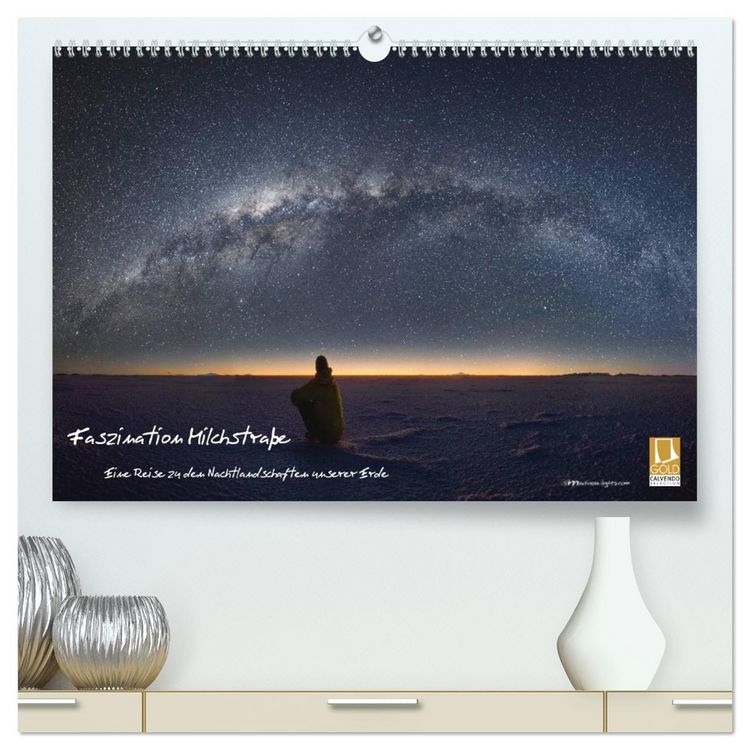 Produktbild: Faszination Milchstra&szlig;e - eine Reise zu den Nachtlandschaften unserer Erde (hochwertiger Premium Wandkalender 2026 DIN A2 quer), Kunstdruck in Hochglanz