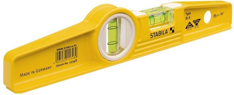 Produktbild: Stabila Type 81 S Torpedo 2501 Torpedo-Wasserwaage 25cm 0.75 mm/m