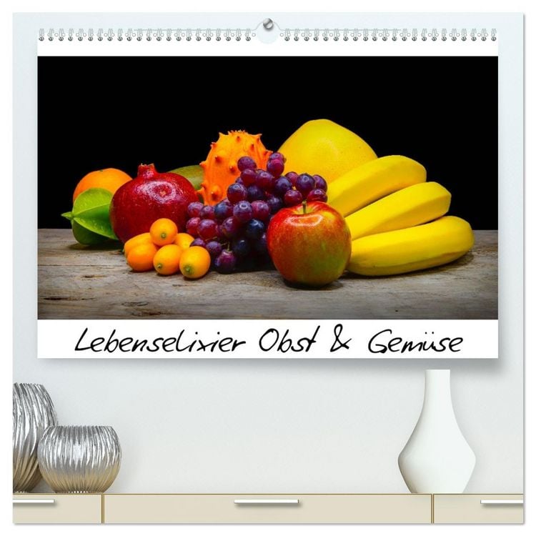 Produktbild: Lebenselixier Obst und Gem&uuml;se (hochwertiger Premium Wandkalender 2026 DIN A2 quer), Kunstdruck in Hochglanz