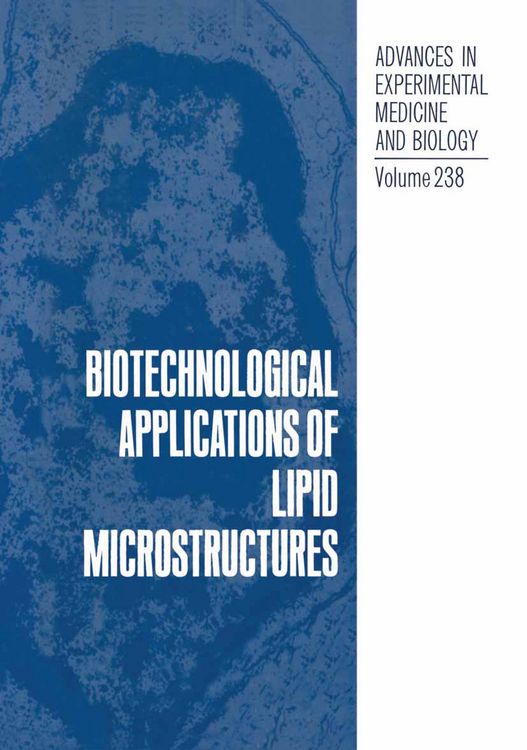 Produktbild: Biotechnological Applications of Lipid Microstructures