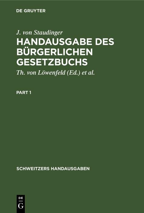 Produktbild: Handausgabe des B&uuml;rgerlichen Gesetzbuchs