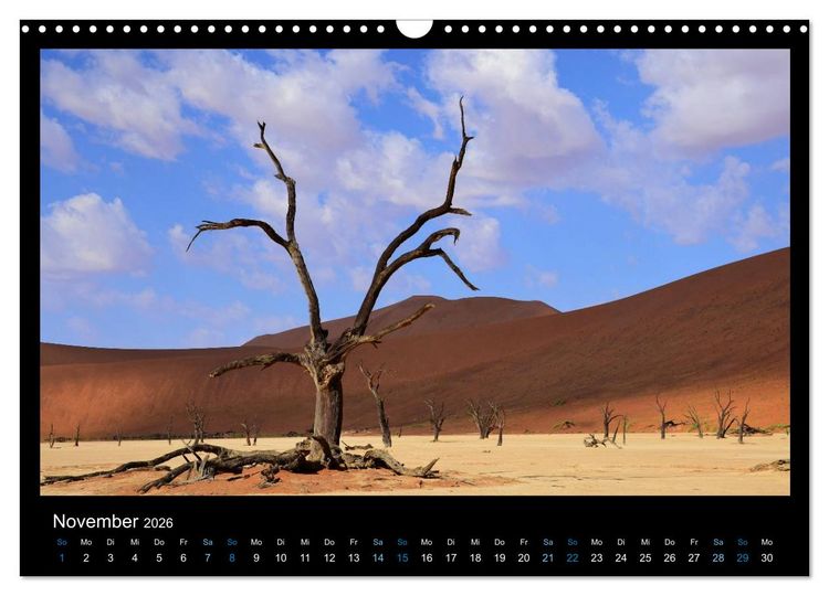 Produktbild: Namibia 2026 Farben der W&uuml;ste (Wandkalender 2026 DIN A3 quer), CALVENDO Monatskalender