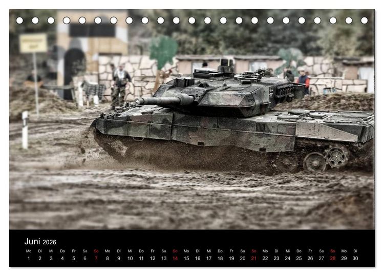 Produktbild: Panzerstahl auf der Heide &ndash; Das Heer legt wieder los (Tischkalender 2026 DIN A5 quer), CALVENDO Monatskalender