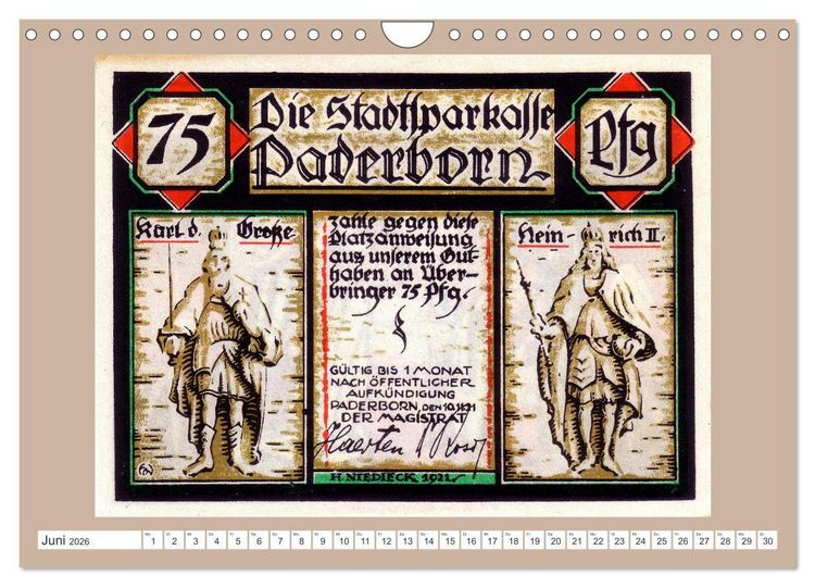Produktbild: Gru&szlig; aus Paderborn (Wandkalender 2026 DIN A4 quer), CALVENDO Monatskalender