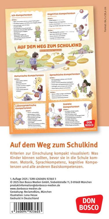 Produktbild: Schulf&auml;higkeit auf einen Blick: Basiskompetenzen und Vorl&auml;uferf&auml;higkeiten f&uuml;r einen guten Schulstart