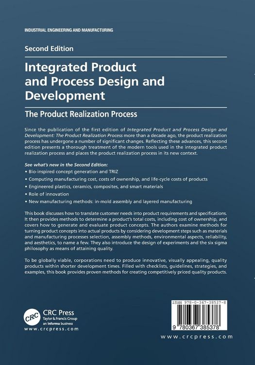 Produktbild: Integrated Product and Process Design and Development