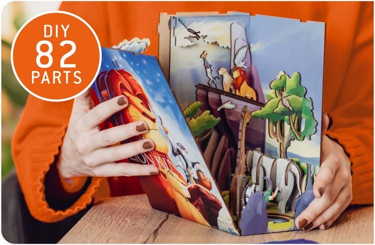 Produktbild: Book Nook DIY B&uuml;cherecke Disney K&ouml;nig der L&ouml;wen