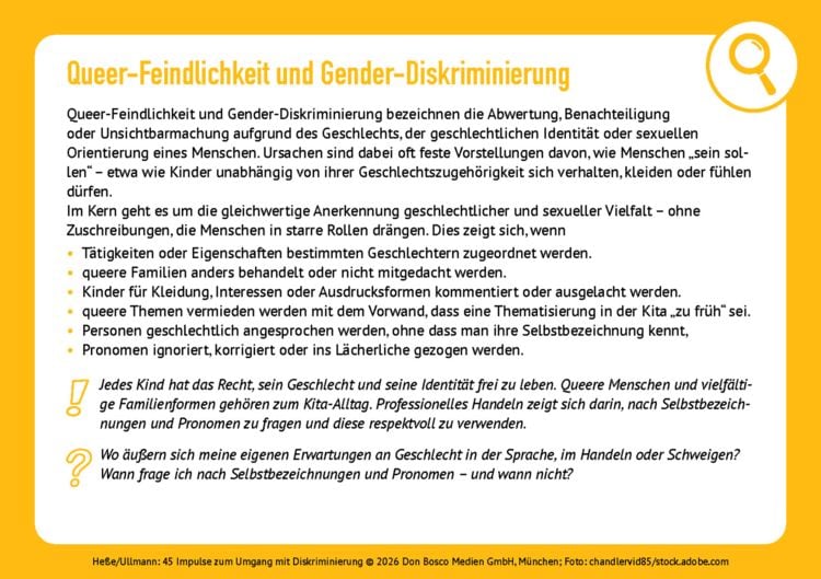 Produktbild: 45 Impulse zum Umgang mit Diskriminierung