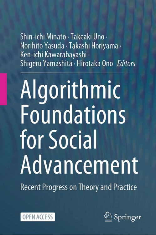 Produktbild: Algorithmic Foundations for Social Advancement