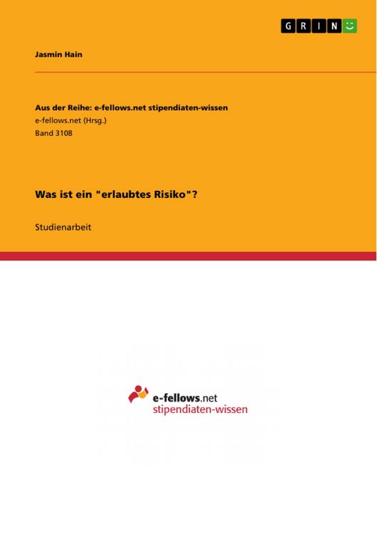 Produktbild: Was ist ein "erlaubtes Risiko"?