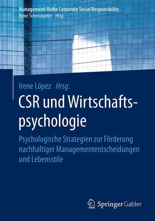 Produktbild: CSR und Wirtschaftspsychologie