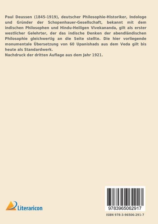 Produktbild: Sechzig Upanishads des Veda