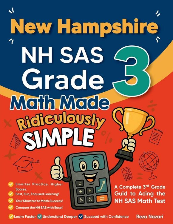 Produktbild: New Hampshire NH SAS Grade 3 Math Made Ridiculously Simple