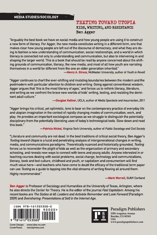 Produktbild: Texting Toward Utopia