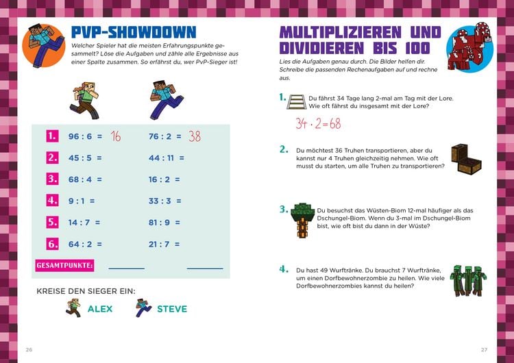 Produktbild: Mathe f&uuml;r Minecrafter - Textaufgaben