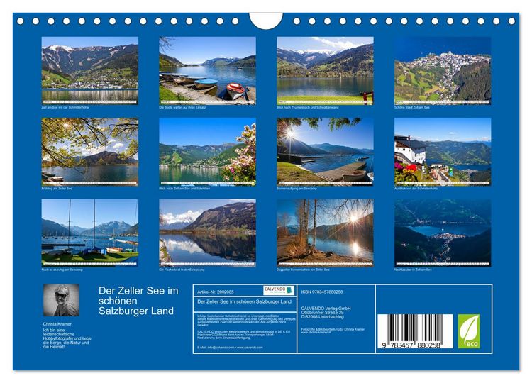 Produktbild: Der Zeller See im sch&ouml;nen Salzburger Land (Wandkalender 2026 DIN A4 quer), CALVENDO Monatskalender