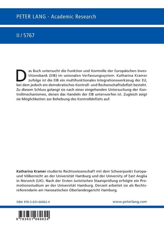 Produktbild: Die Europ&auml;ische Investitionsbank