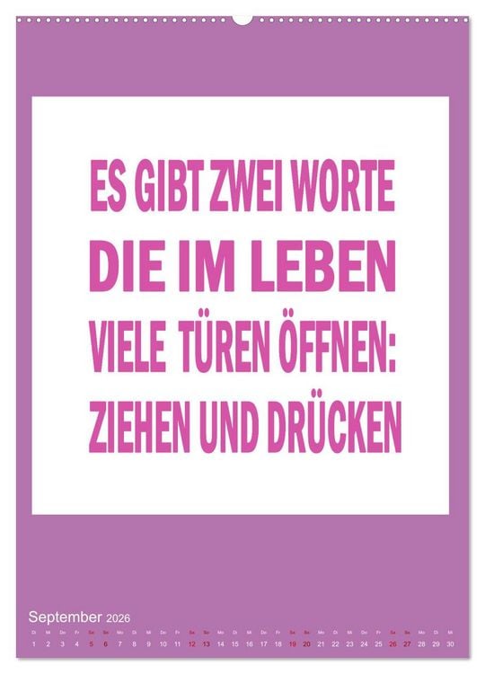 Produktbild: Memo an mich (hochwertiger Premium Wandkalender 2026 DIN A2 hoch), Kunstdruck in Hochglanz