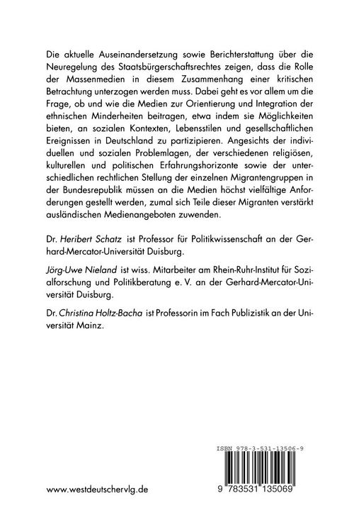 Produktbild: Migranten und Medien