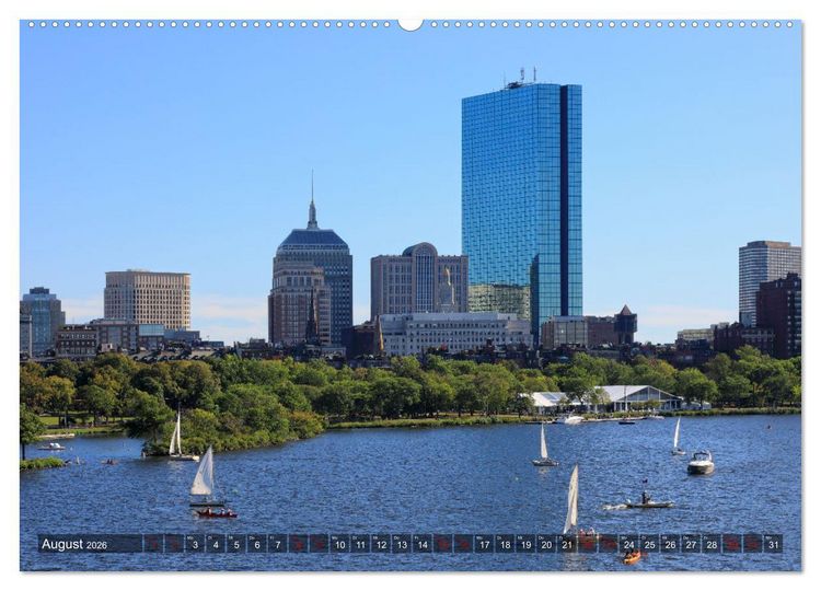 Produktbild: Boston - Stadt der Kontraste (hochwertiger Premium Wandkalender 2026 DIN A2 quer), Kunstdruck in Hochglanz