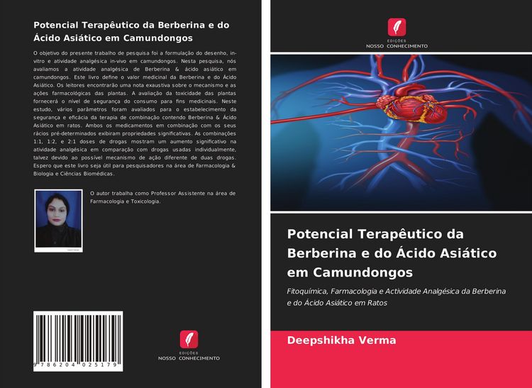 Produktbild: Potencial Terap&ecirc;utico da Berberina e do &Aacute;cido Asi&aacute;tico em Camundongos