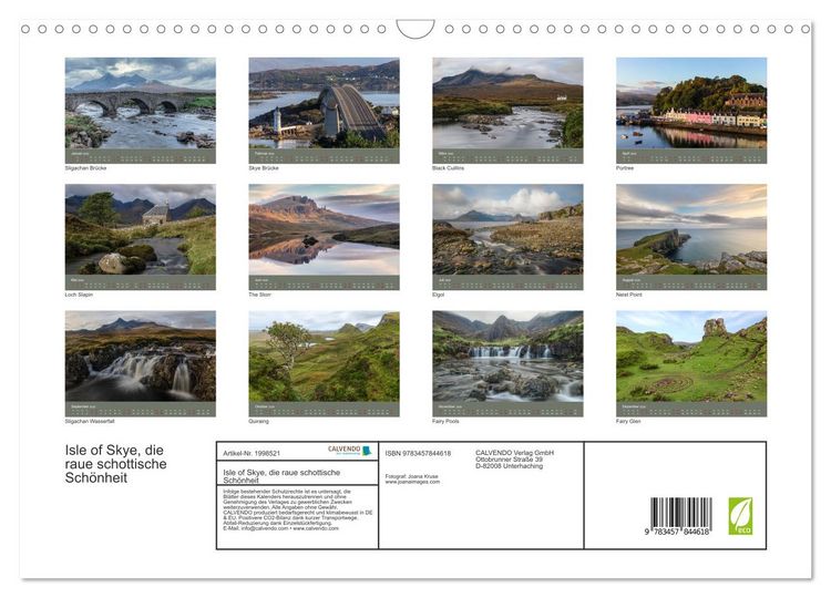 Produktbild: Isle of Skye, die raue schottische Sch&ouml;nheit (Wandkalender 2026 DIN A3 quer), CALVENDO Monatskalender