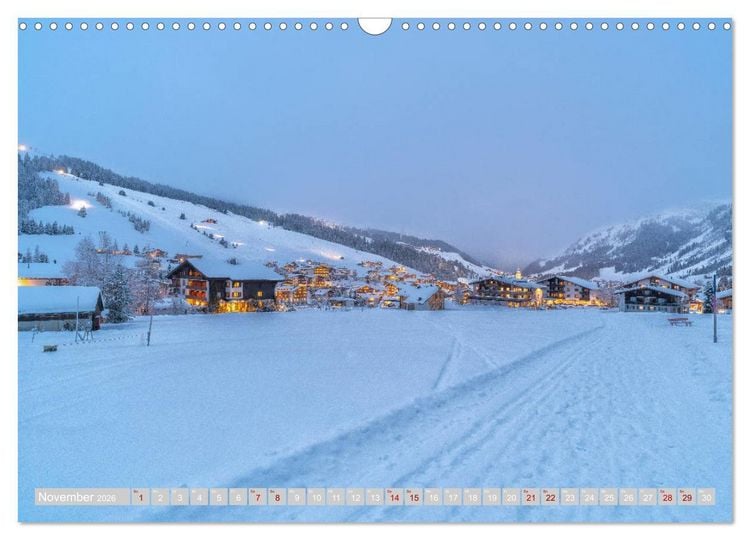 Produktbild: Lech am Arlberg - Winterzauber f&uuml;r das ganze Jahr (Wandkalender 2026 DIN A3 quer), CALVENDO Monatskalender