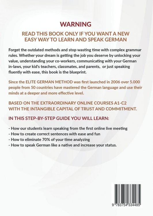 Produktbild: How To Learn And Speak German Easy - Elite German Method