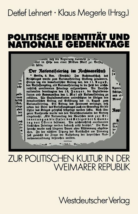 Produktbild: Politische Identit&auml;t und nationale Gedenktage