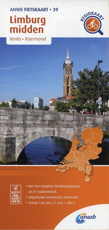 Produktbild: Limburg midden. Venlo / Roermond. 1 : 66 000