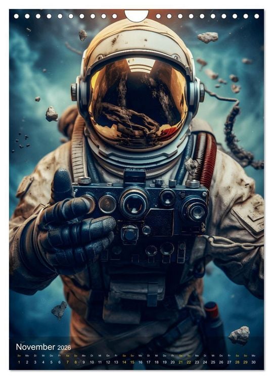Produktbild: Endless Space - Zeitreisen in die unendlichen Weites des Weltraums (Wandkalender 2026 DIN A4 hoch), CALVENDO Monatskalender