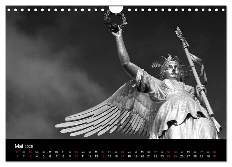 Produktbild: Berlin Monochrome (Wandkalender 2026 DIN A4 quer), CALVENDO Monatskalender