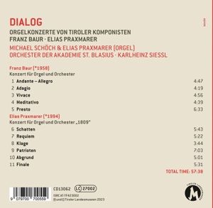 Produktbild: Dialog-Orgelkonzerte von Tiroler Komponisten
