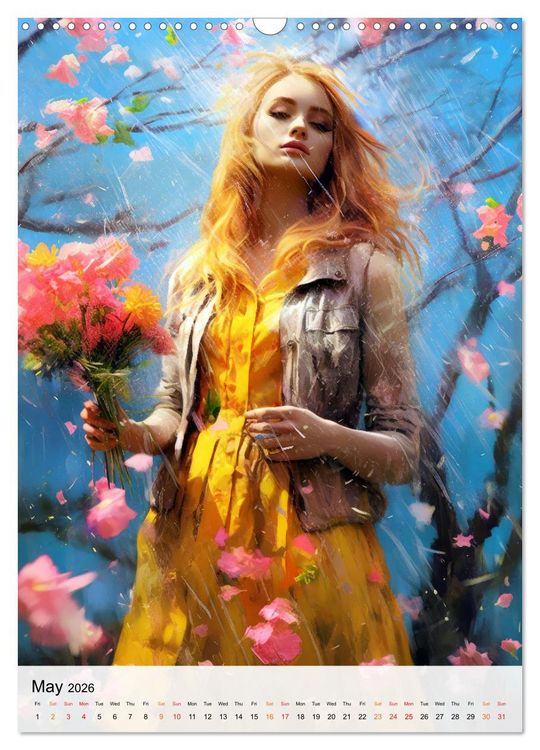 Produktbild: Flourishing Femmes (Wall Calendar 2026 DIN A3 portrait), CALVENDO 12 Month Wall Calendar