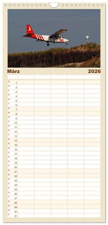 Produktbild: Familienplaner 2026 - Helgoland und die D&uuml;ne mit 5 Spalten (Wandkalender, 21 x 45 cm) CALVENDO