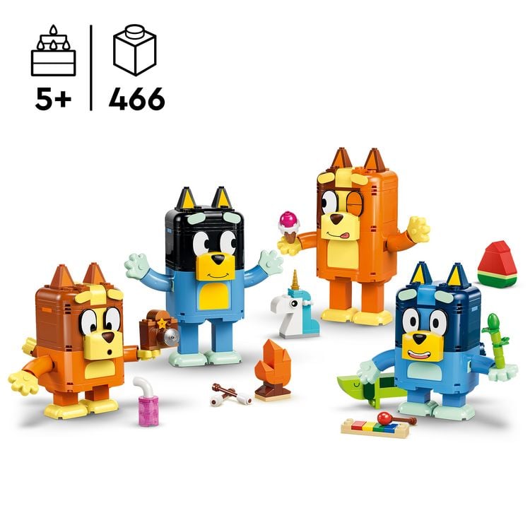 Produktbild: LEGO 11217 Blueys Familie aus LEGO Steinen, Spielzeug f&uuml;r Kleinkinder