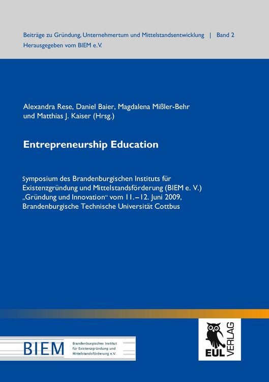 Produktbild: Entrepreneurship Education