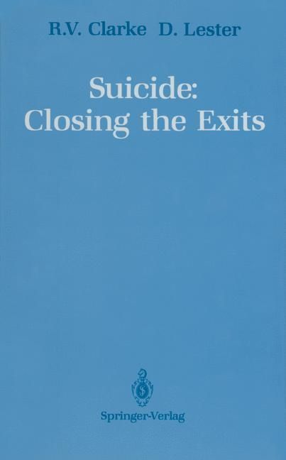 Produktbild: Clarke, R: Suicide: Closing the Exits