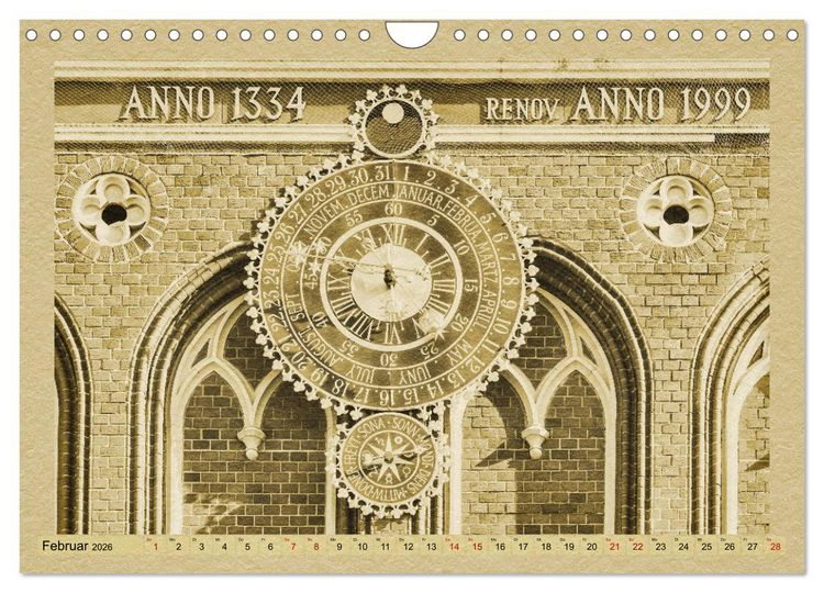 Produktbild: Riga &ndash; Ein Kalender im Zeitungsstil (Wandkalender 2026 DIN A4 quer), CALVENDO Monatskalender