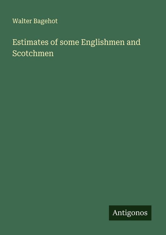 Produktbild: Estimates of some Englishmen and Scotchmen