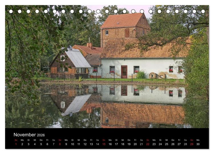 Produktbild: Wasserm&uuml;hlen an der Dahme (Tischkalender 2026 DIN A5 quer), CALVENDO Monatskalender